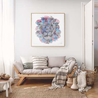 Opt for pop art paintings of animals for a colorful and positive decoration